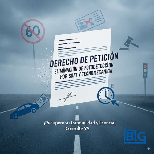 DERECHO DE PETICIÓN ELIMINACIÓN FOTODETECCION SOAT Y TECNOMECANICA
