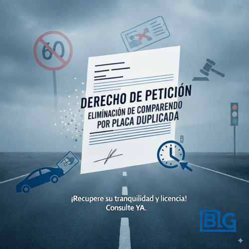 DERECHO DE PETICIÓN ELIMINACIÓN COMPRENDO POR PLACA DUPLICADA