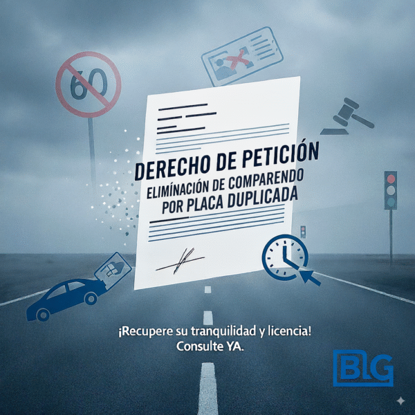 DERECHO DE PETICIÓN ELIMINACIÓN COMPRENDO POR PLACA DUPLICADA
