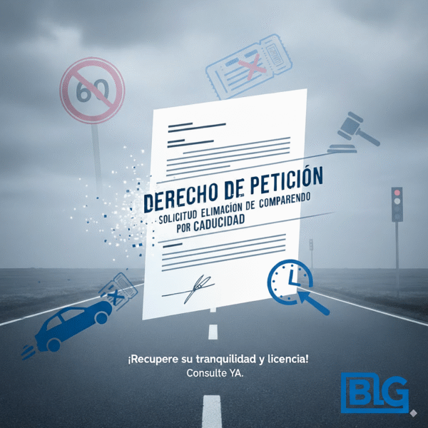DERECHO DE PETICIÓN ELIMINACIÓN COMPARENDO POR CADUCIDAD